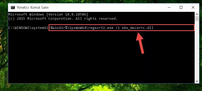 Sbs_mscorrc.dll dosyasının Windows Kayıt Defterindeki sorunlu kaydını silme