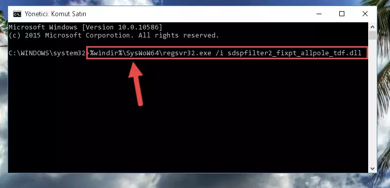 Sdspfilter2_fixpt_allpole_tdf.dll kütüphanesinin Windows Kayıt Defteri üzerindeki sorunlu kaydını temizleme