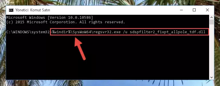 Sdspfilter2_fixpt_allpole_tdf.dll kütüphanesi için Regedit (Windows Kayıt Defteri) üzerinde temiz kayıt oluşturma