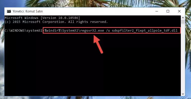 Sdspfilter2_fixpt_allpole_tdf.dll kütüphanesini dışarı çıkarma
