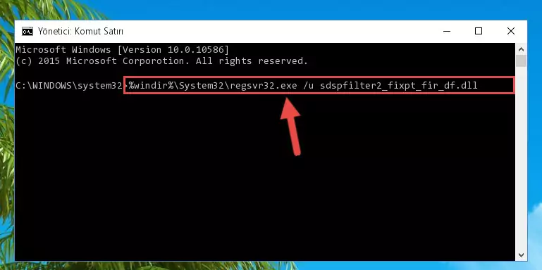 Sdspfilter2_fixpt_fir_df.dll dosyasını dışarı çıkarma
