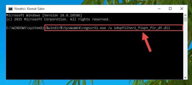Sdspfilter2_fixpt_fir_df.dll dosyası için yeni kayıt oluşturma