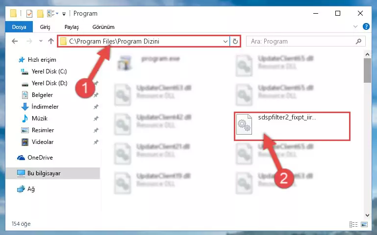 Sdspfilter2_fixpt_iir_df1.dll dosyasının sorunlu kaydını Regedit'den kaldırma (64 Bit için)