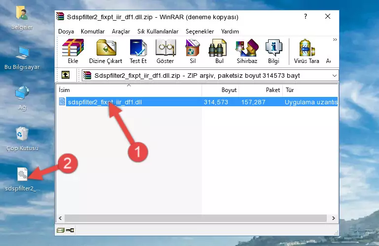 Program kurulum dizinine Sdspfilter2_fixpt_iir_df1.dll dosyasını kopyalama.
