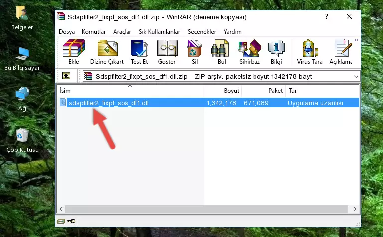 Uygulama ana klasörüne Sdspfilter2_fixpt_sos_df1.dll dosyasını yapıştırma
