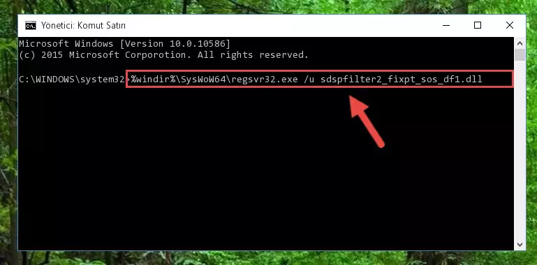 Sdspfilter2_fixpt_sos_df1.dll dosyası için temiz kayıt oluşturma (64 Bit için)