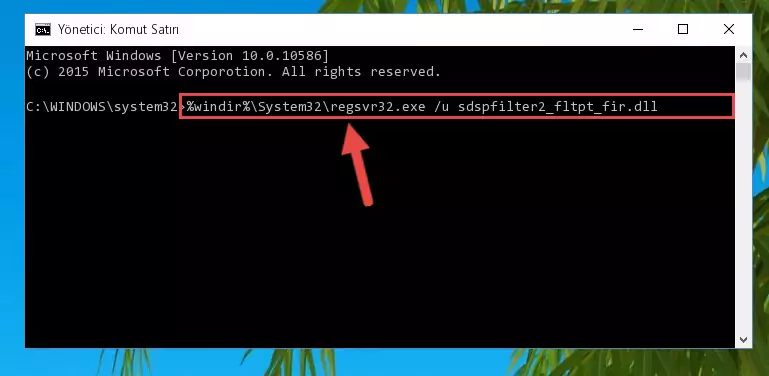 Sdspfilter2_fltpt_fir.dll kütüphanesini .zip dosyası içinden çıkarma