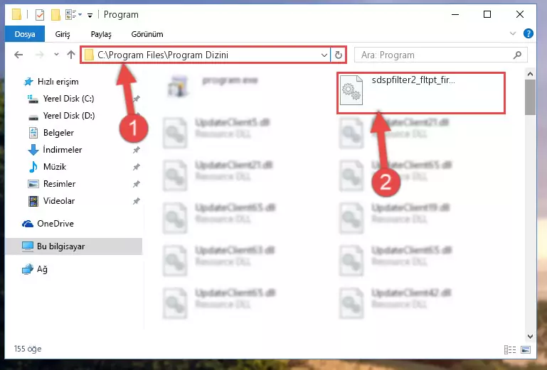 Sdspfilter2_fltpt_fir_df_sym.dll dosyasının bozuk kaydını Kayıt Defterinden kaldırma (64 Bit için)