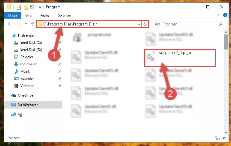 Sdspfilter2_fltpt_iir.dll dosyasının sorunlu kaydını Regedit'den kaldırma (64 Bit için)