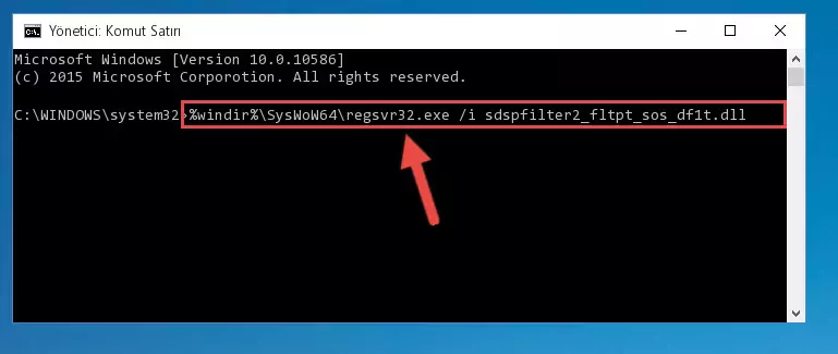Sdspfilter2_fltpt_sos_df1t.dll kütüphanesinin hasarlı kaydını silme