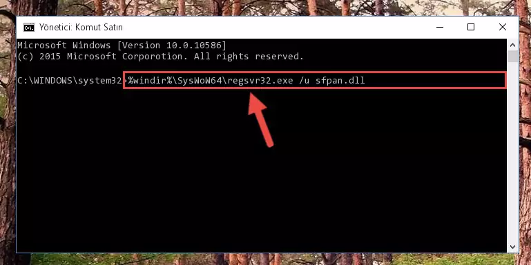 Sfpan.dll dosyası için Regedit (Windows Kayıt Defteri) üzerinde temiz kayıt oluşturma