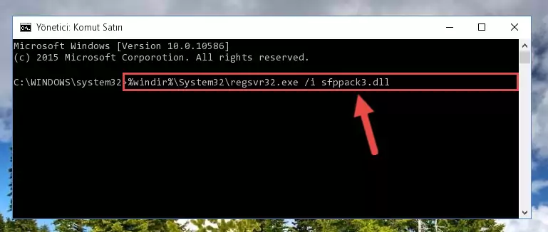Sfppack3.dll dosyasının Windows Kayıt Defterindeki sorunlu kaydını silme