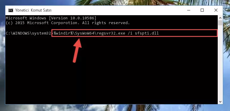 Sfspti.dll dosyasının bozuk kaydını Windows Kayıt Defterinden kaldırma (64 Bit için)