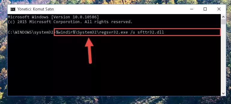 Sfttr32.dll kütüphanesi için Windows Kayıt Defterinde yeni kayıt oluşturma