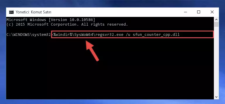 Sfun_counter_cpp.dll kütüphanesi için Regedit (Windows Kayıt Defteri) üzerinde temiz kayıt oluşturma