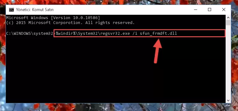 Sfun_frmdft.dll dosyasının Windows Kayıt Defterindeki sorunlu kaydını silme
