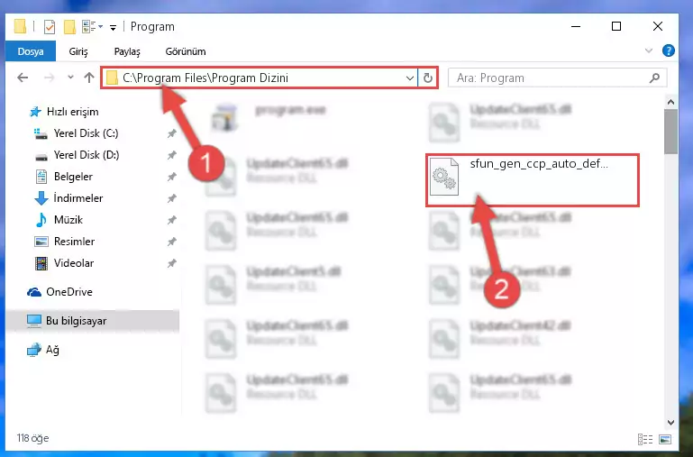 Sfun_gen_ccp_auto_defs.dll kütüphanesinin sorunlu kaydını Regedit'den kaldırma (64 Bit için)