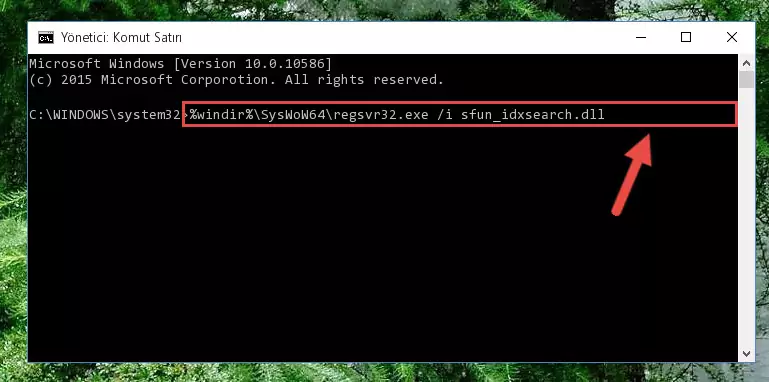 Sfun_idxsearch.dll kütüphanesinin Windows Kayıt Defteri üzerindeki sorunlu kaydını temizleme