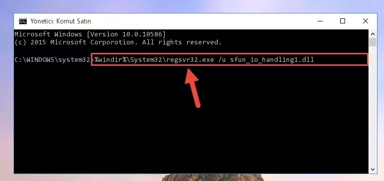 Sfun_io_handling1.dll dosyasını .zip dosyası içinden çıkarma