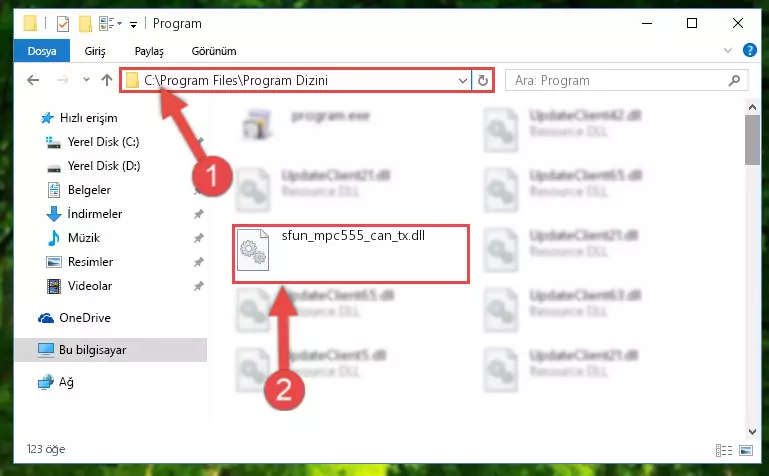 Sfun_mpc555_can_tx.dll kütüphanesinin bozuk kaydını Windows Kayıt Defterinden kaldırma (64 Bit için)