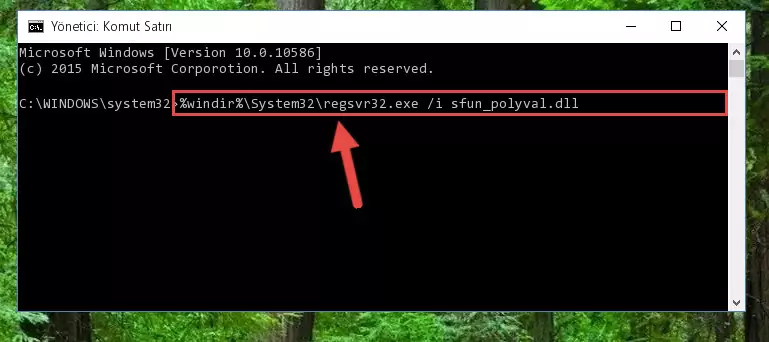 Sfun_polyval.dll dosyasının Windows Kayıt Defterindeki sorunlu kaydını silme