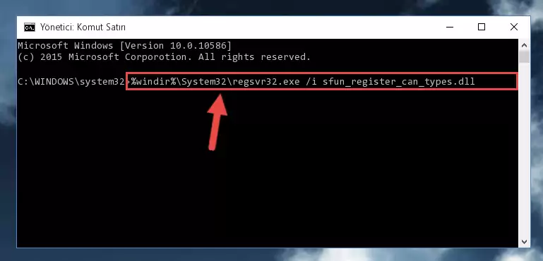Sfun_register_can_types.dll dosyasının Windows Kayıt Defterindeki sorunlu kaydını silme