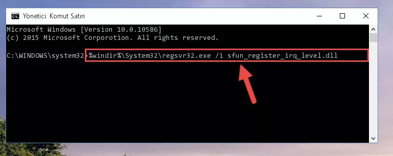 Sfun_register_irq_level.dll dosyasının Windows Kayıt Defterindeki sorunlu kaydını silme