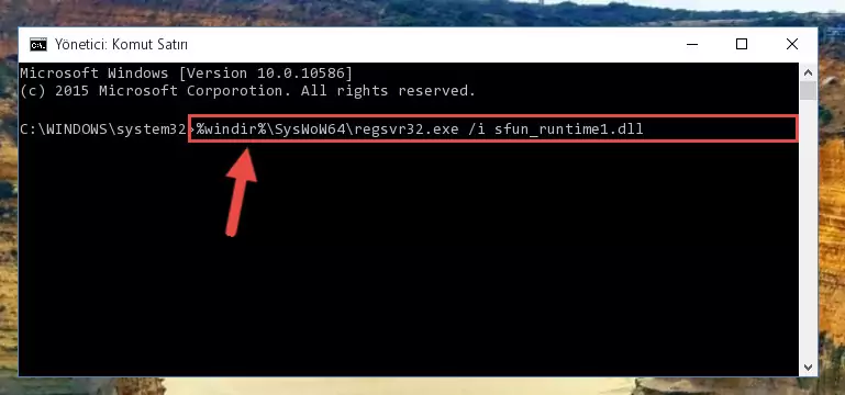 Sfun_runtime1.dll kütüphanesinin kaydını sistemden kaldırma
