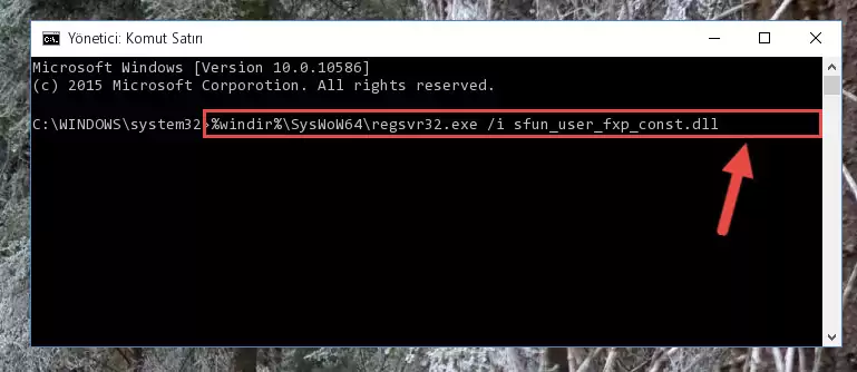 Sfun_user_fxp_const.dll dosyasının Windows Kayıt Defterindeki sorunlu kaydını silme