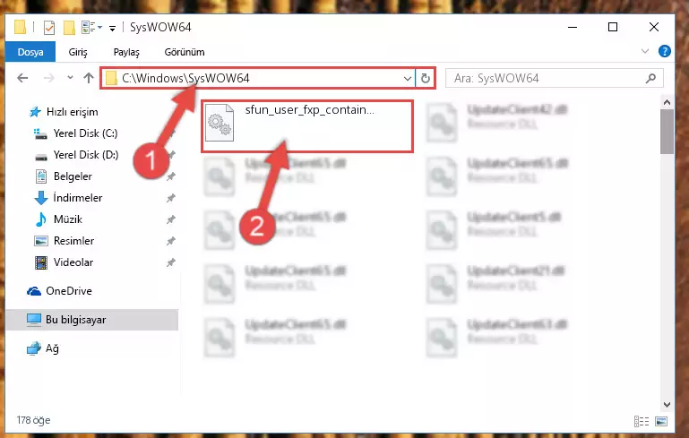 Sfun_user_fxp_containwordlenprobe.dll dosyasını masaüstüne çıkarma