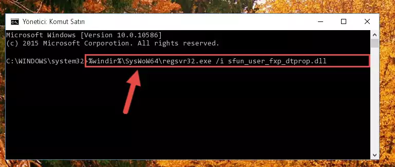 Sfun_user_fxp_dtprop.dll kütüphanesinin Windows Kayıt Defteri üzerindeki sorunlu kaydını temizleme