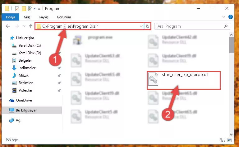 Sfun_user_fxp_dtprop.dll kütüphanesinin hasarlı kaydını sistemden kaldırma (64 Bit için)