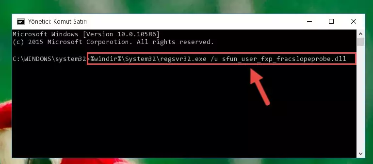 Sfun_user_fxp_fracslopeprobe.dll dosyasını dışarı çıkarma