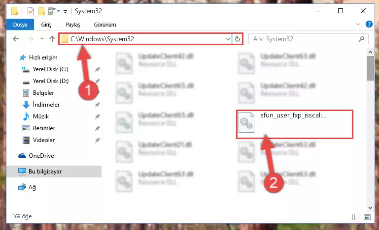 Sfun_user_fxp_isscalingpow2probe.dll kütüphanesini Windows/sysWOW64 klasörüne yapıştırma