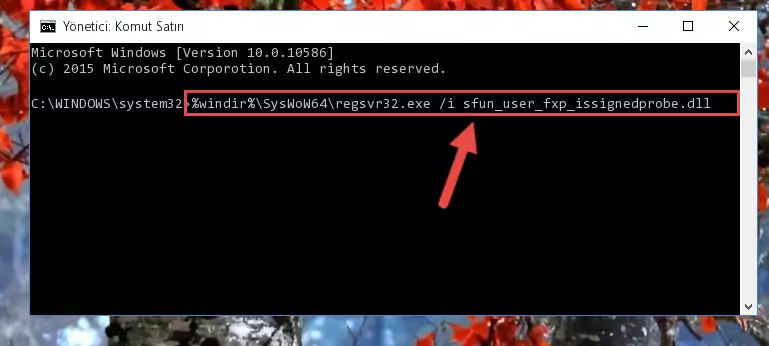 Sfun_user_fxp_issignedprobe.dll dosyasının Windows Kayıt Defteri üzerindeki sorunlu kaydını temizleme