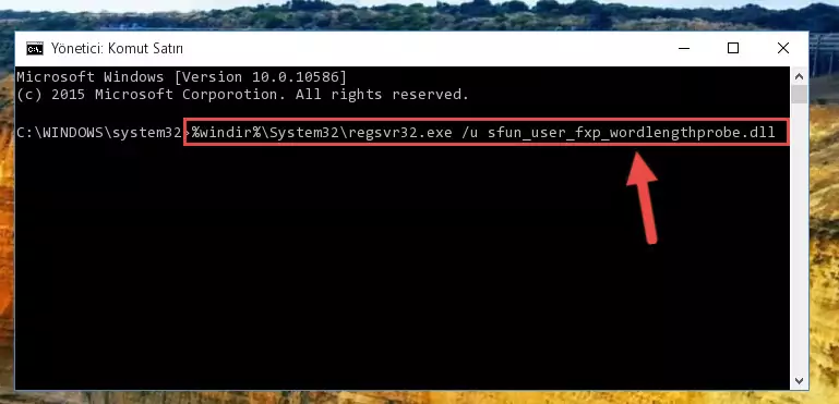 Sfun_user_fxp_wordlengthprobe.dll kütüphanesini dışarı çıkarma