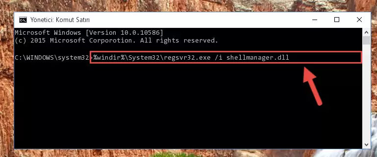 Shellmanager.dll dosyasının kaydını sistemden kaldırma