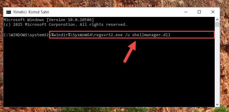 Shellmanager.dll dosyasını sisteme tekrar kaydetme (64 Bit için)