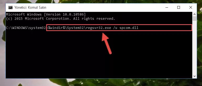 Spcom.dll dosyası için Windows Kayıt Defterinde yeni kayıt oluşturma
