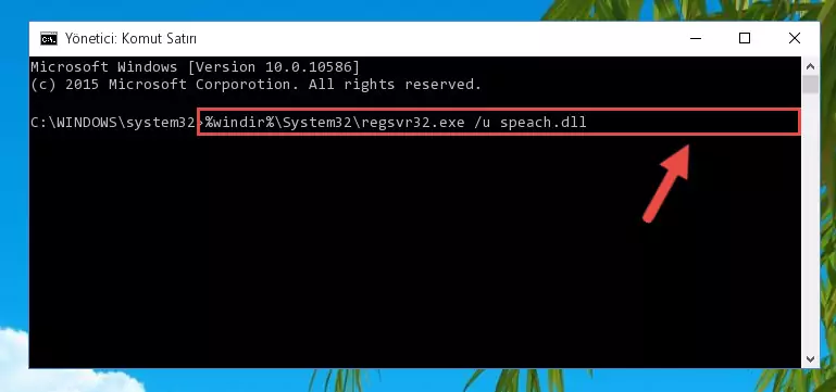 Speach.dll kütüphanesi için Regedit (Windows Kayıt Defteri) üzerinde temiz kayıt oluşturma