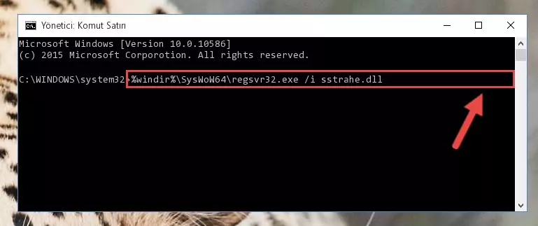 Sstrahe.dll kütüphanesinin bozuk kaydını Kayıt Defterinden kaldırma (64 Bit için)