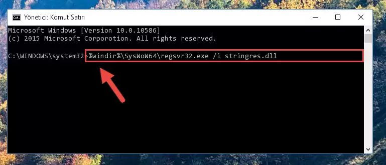 Stringres.dll dosyasının Windows Kayıt Defteri üzerindeki sorunlu kaydını temizleme