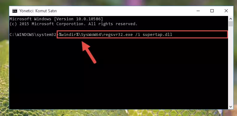 Supertap.dll dosyasının bozuk kaydını Kayıt Defterinden kaldırma (64 Bit için)