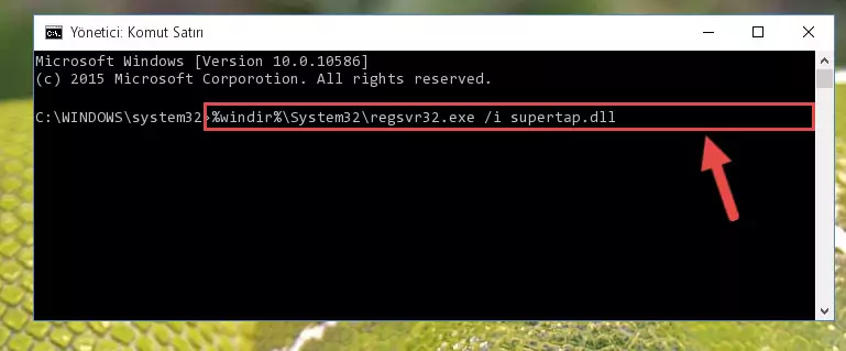 Supertap.dll dosyasının Windows Kayıt Defteri üzerindeki sorunlu kaydını temizleme