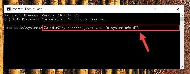 Systeminfo.dll dosyası için yeni kayıt oluşturma