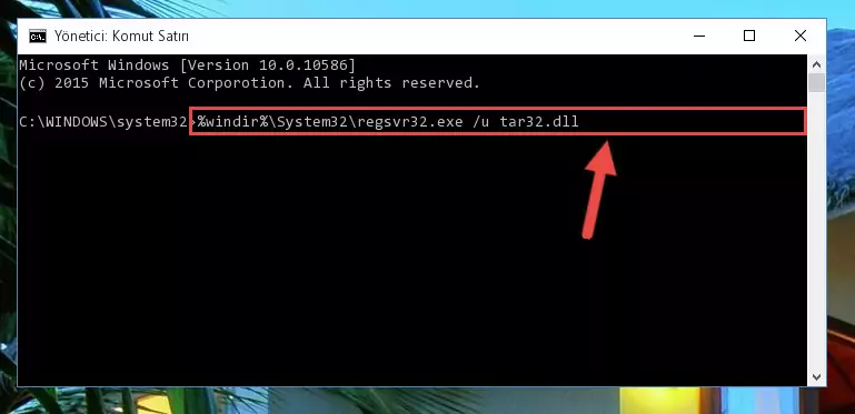 Tar32.dll kütüphanesi için Regedit (Windows Kayıt Defteri) üzerinde temiz kayıt oluşturma