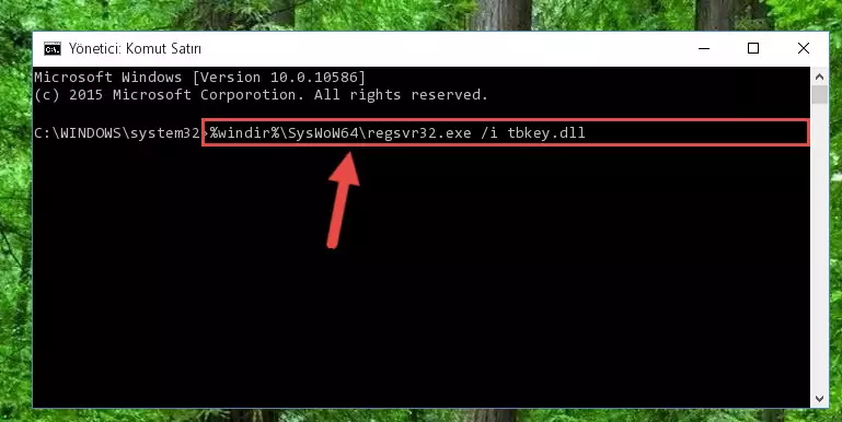 Tbkey.dll dosyasının bozuk kaydını Windows Kayıt Defterinden kaldırma (64 Bit için)