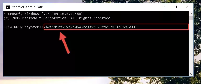 Tbl6b.dll dosyası için Regedit (Windows Kayıt Defteri) üzerinde temiz kayıt oluşturma