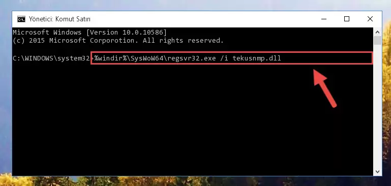 Tekusnmp.dll dosyasının Windows Kayıt Defteri üzerindeki sorunlu kaydını temizleme