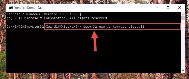Terraservice.dll kütüphanesini sisteme tekrar kaydetme